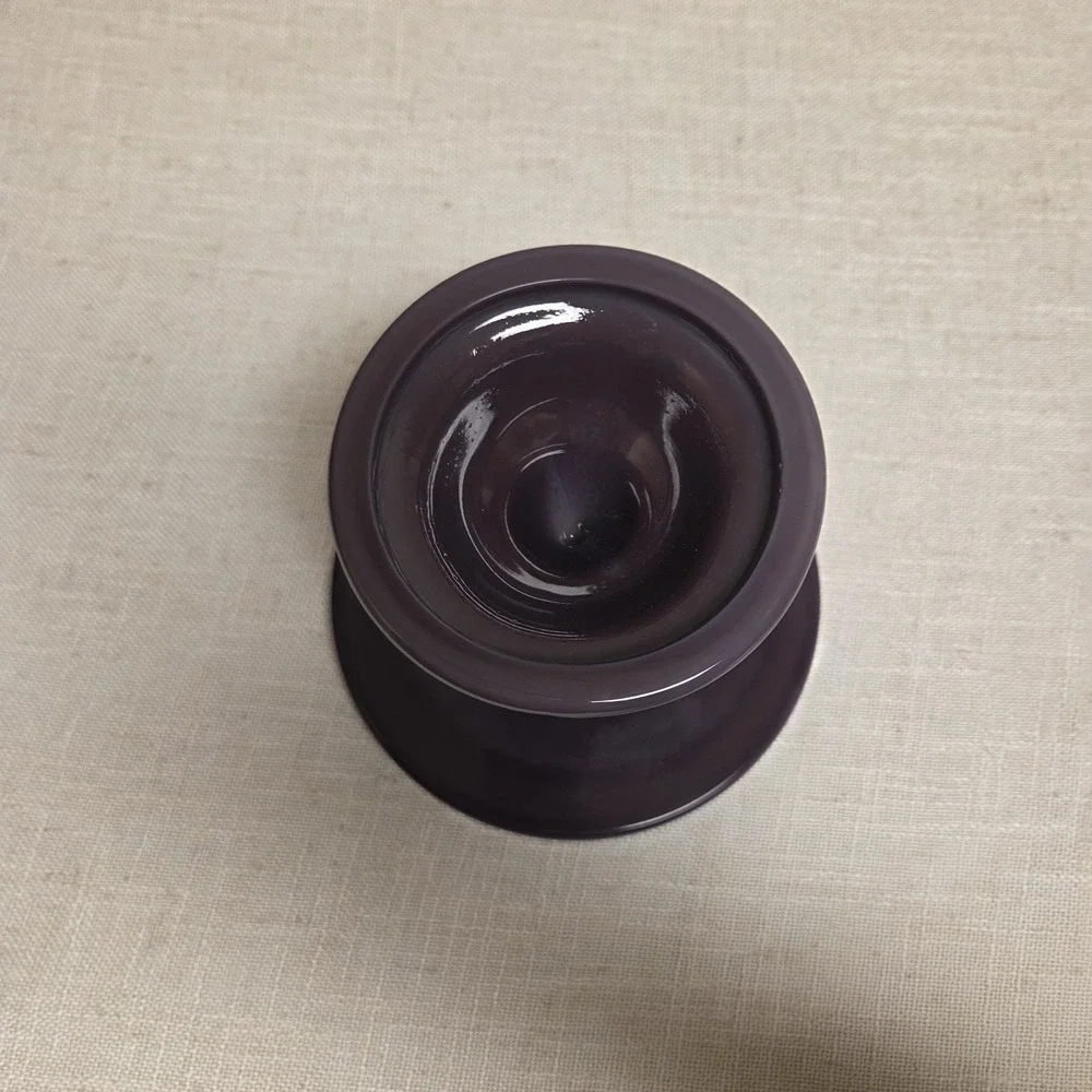 Cake Plate Pastry Tray Bakers Plain & Simple Eggplant Purple Glass - Mosser - 6
